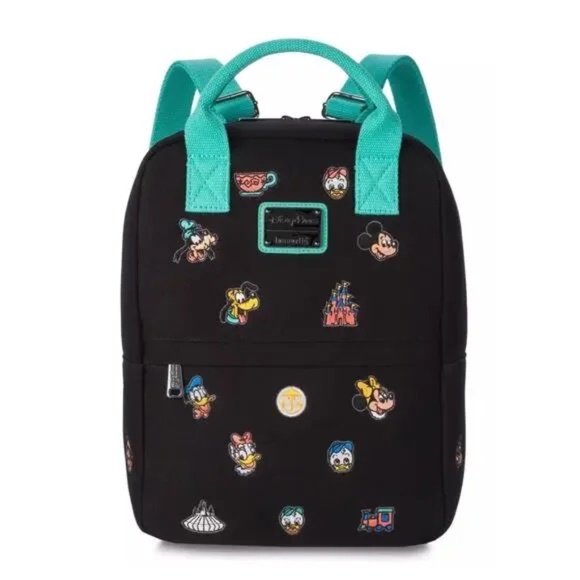 Disney Parks Loungefly Mickey And Friends Castle Canvas Loungefly Backpack